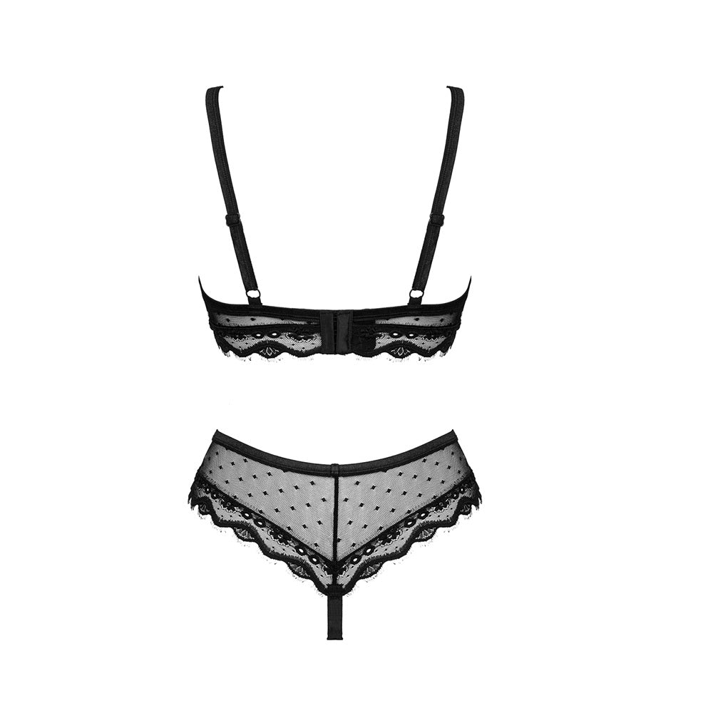 Obsessive Translucent sensual set of lingerie - image 2