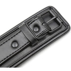 Naughty Toys ONE SIZE leather adjustable Wrist Cuffs BLACK - image 7