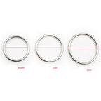 Silver metal Ring Medium Ø 4,5 cm - image 3