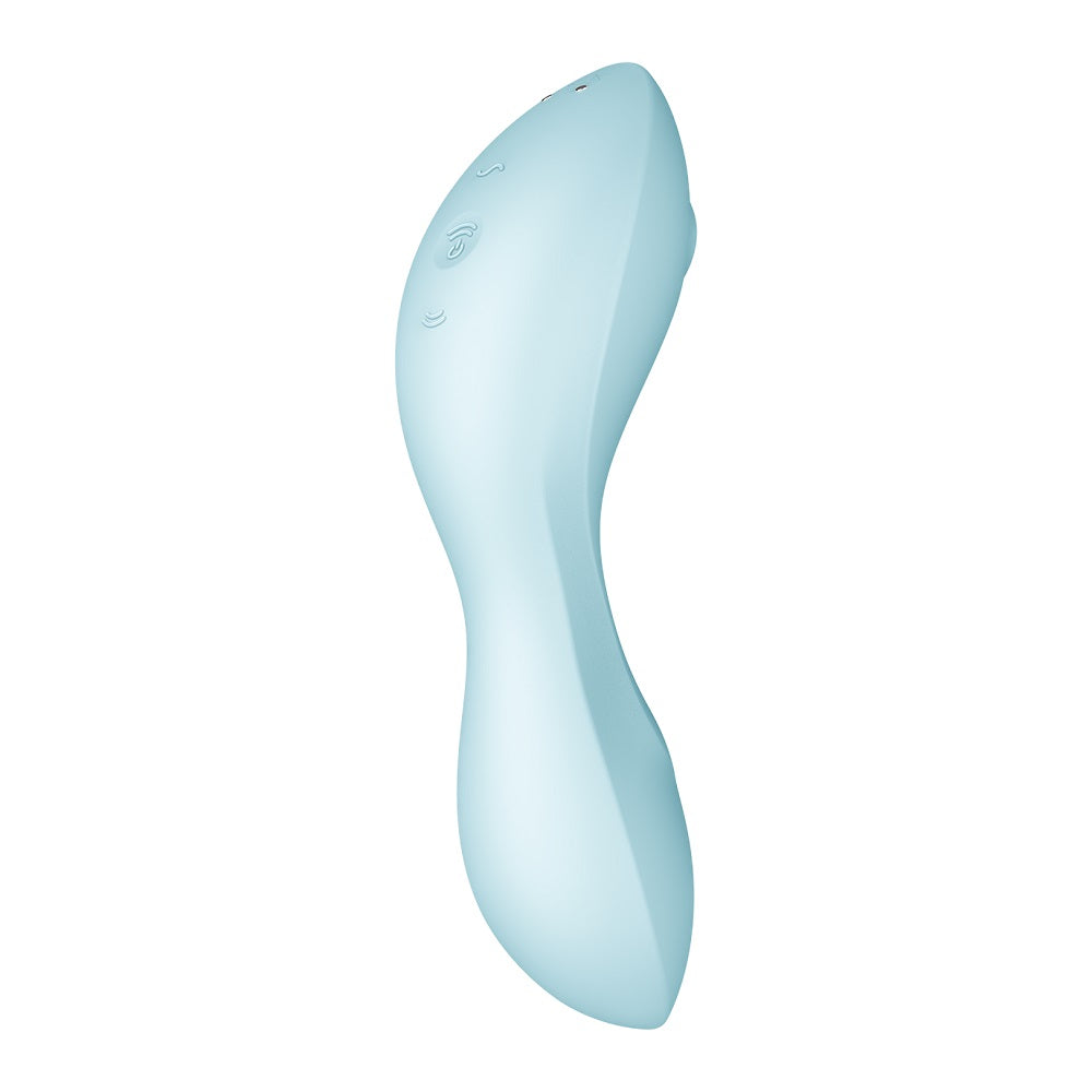 Satisfyer Curvy Trinity 5 connect app clitoral /G Spot vibrator blue - image 5