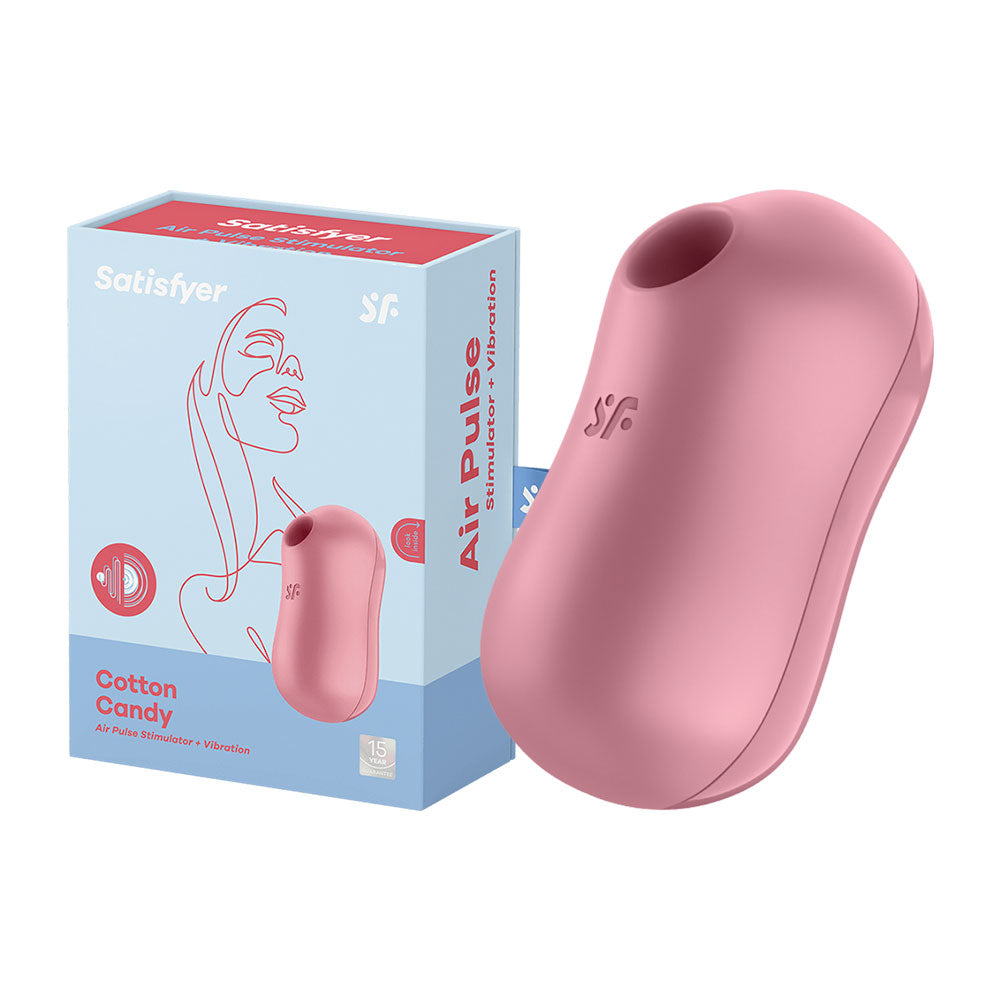 Satisfyer Cotton Candy clitoral vibrator light red