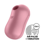 Satisfyer Cotton Candy clitoral vibrator light red
