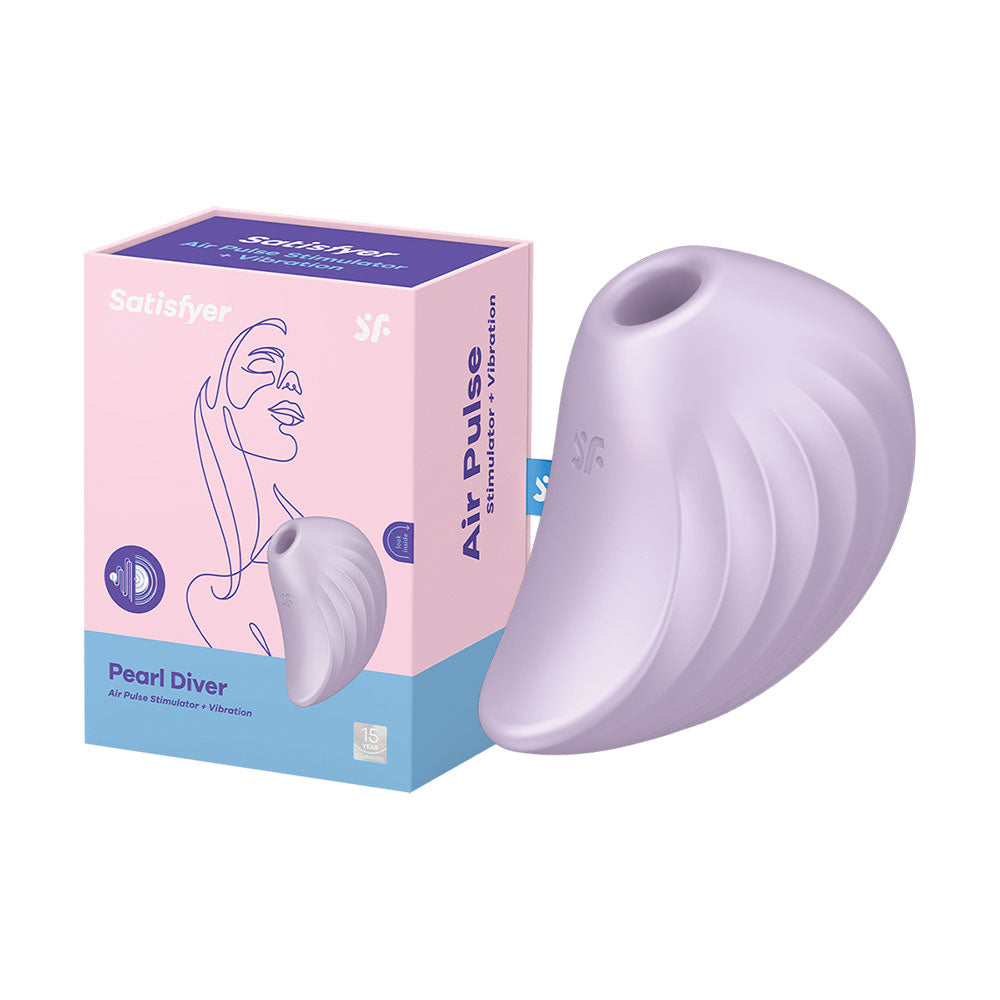 Satisfyer Pearl Diver air-pulse waves vibrations clitoral stimulator violet Κύρια εικόνα προϊόντος