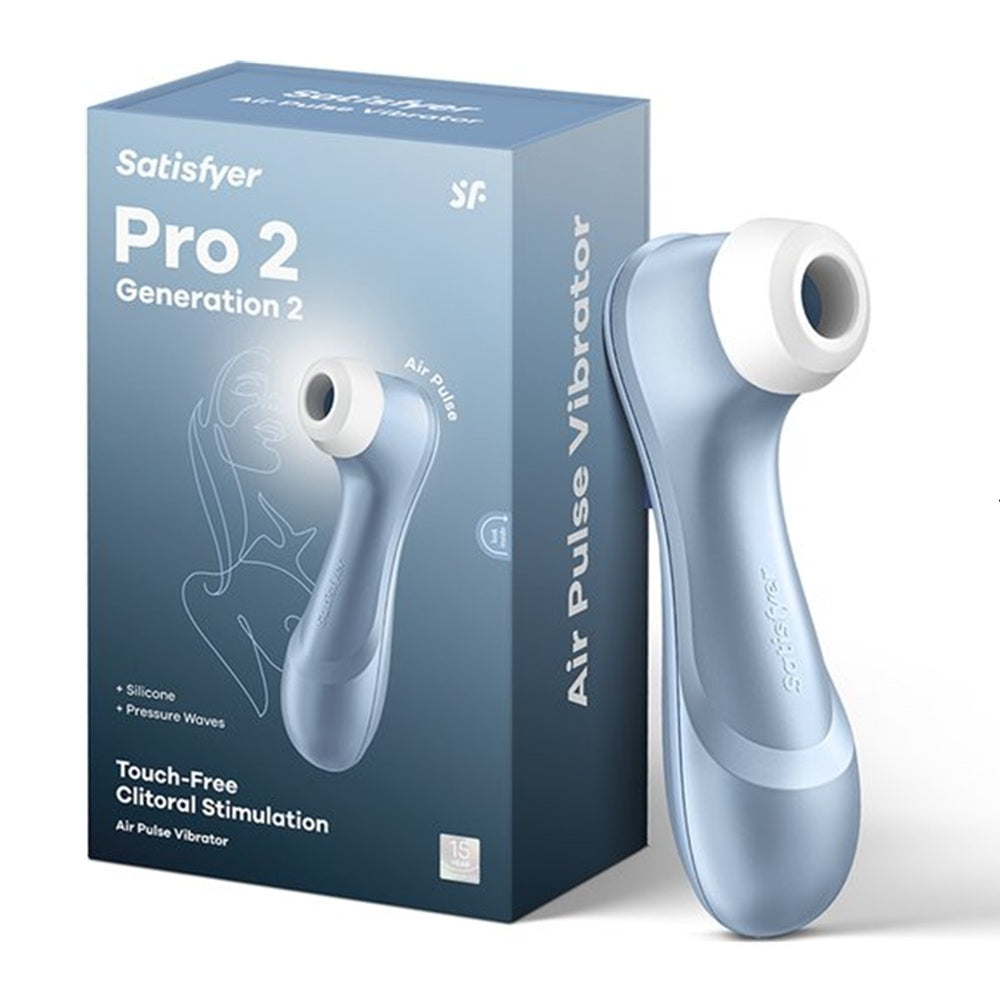 Satisfyer Pro 2 clitoral stimulator with 11 pressure wave intensities blue Κύρια εικόνα προϊόντος