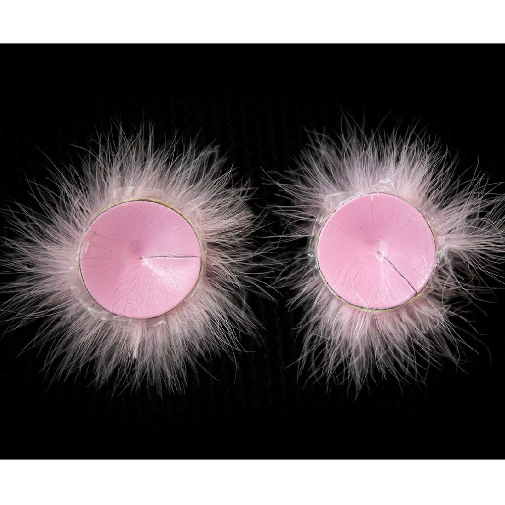 Pink feather reusable nipple covers Δευτερεύουσα εικόνα προϊόντος