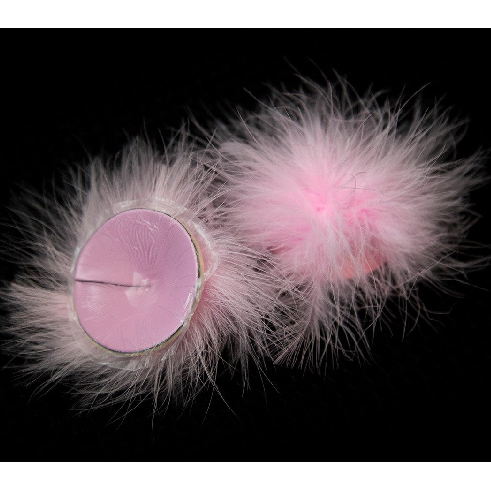 Pink feather reusable nipple covers - image 3