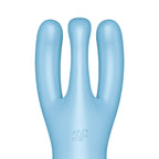 Satisfyer Threesome 4 contact vibrator for the stimulation of the clitoris and labia blue - image 4