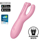 Satisfyer Threesome 4 contact vibrator for the stimulation of the clitoris and labia pink - image 2