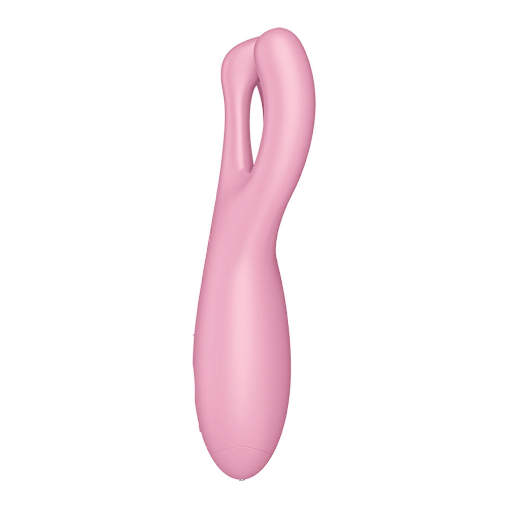 Satisfyer Threesome 4 contact vibrator for the stimulation of the clitoris and labia pink - image 4