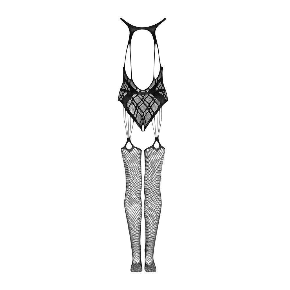 Obsessive knitted crotchless bodystocking black Secondary image