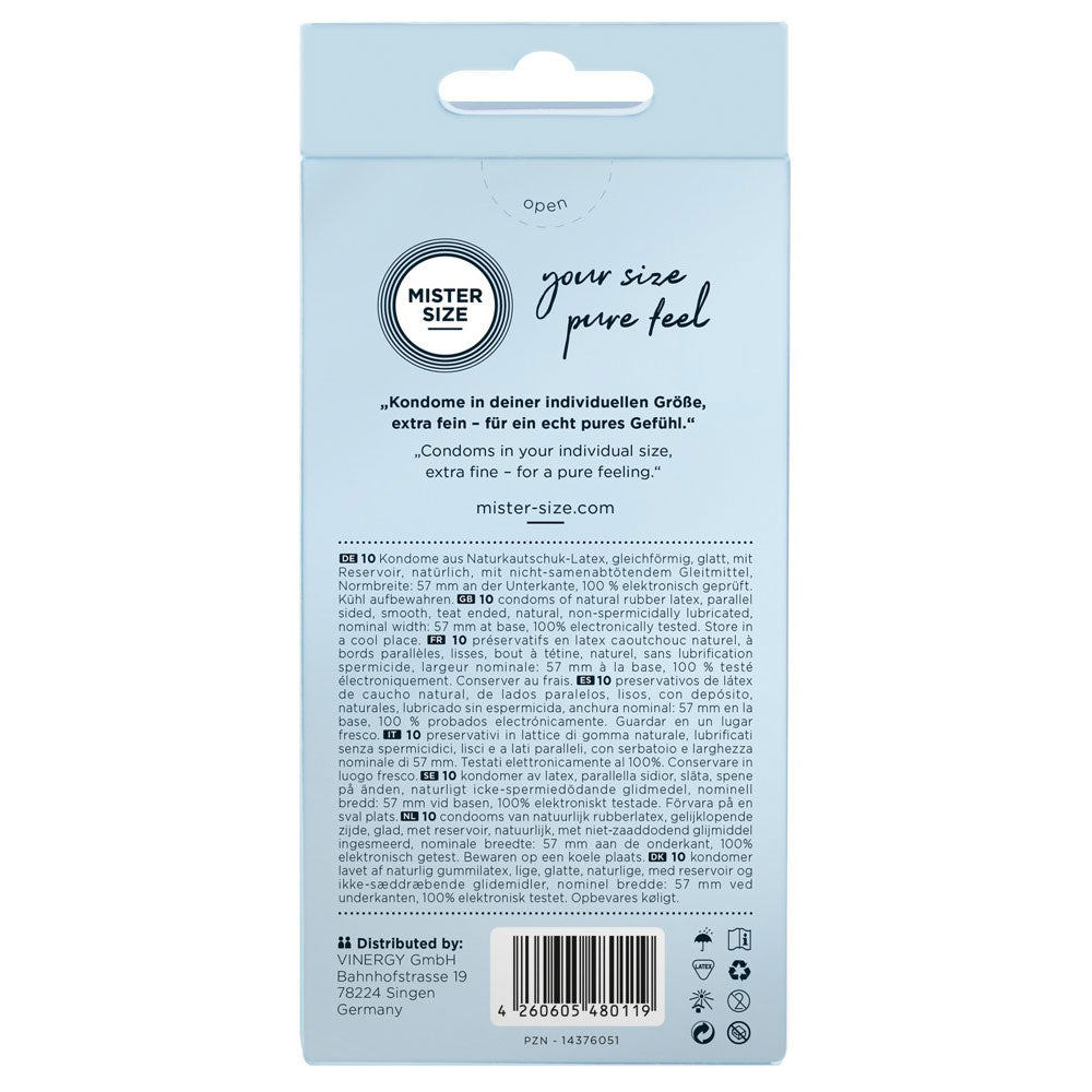 Mister Size 57 mm condoms 10 pieces