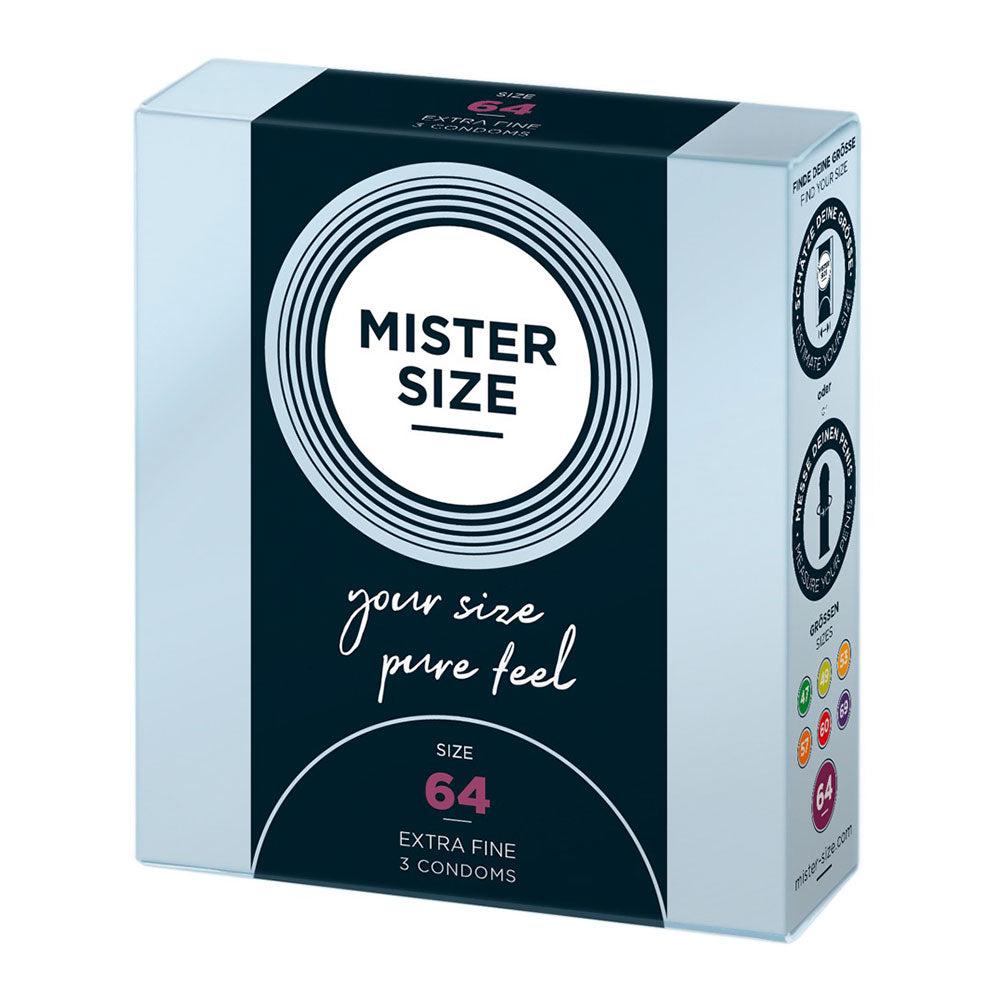 Mister Size 64mm condoms 3 pieces Κύρια εικόνα προϊόντος