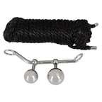 Bondage anal metal plugs with 10 m rope - image 8