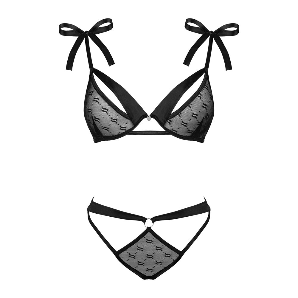 Obsessive Obsessivia 2 pcs set seducive black