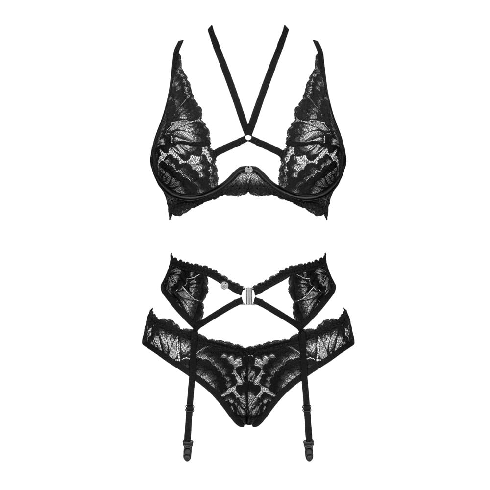 Obsessive Alessya lingerie set black
