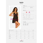 Obsessive Sedila sensual babydoll and thong black - image 7
