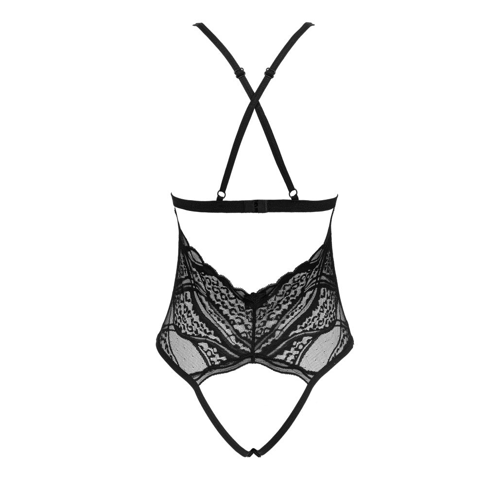 Obsessive Sedila teddy with sexy cuts black - image 4