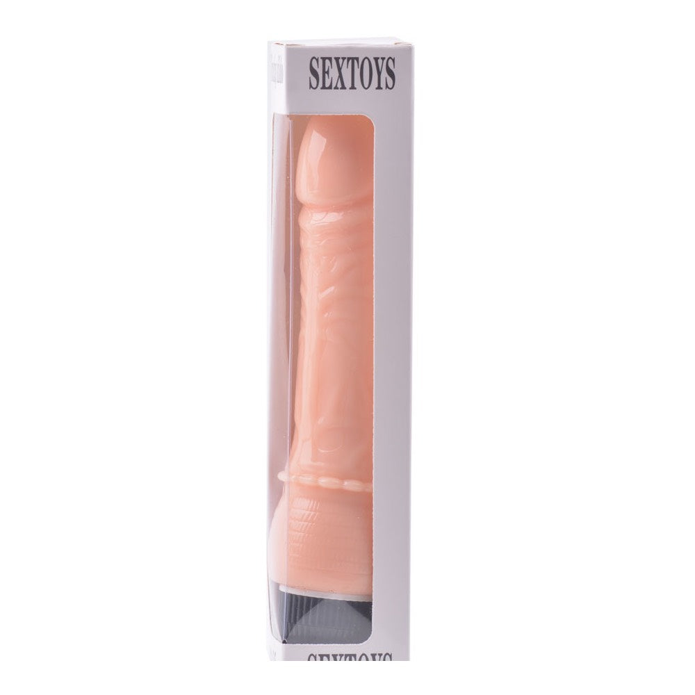 TOY BOY Realistic Flesh white Penis Vibrator 14 X Ø 3.6 - image 3