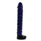 Navy Blue Glass dildo 19 cm