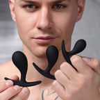 AnalXtacy Three curved BUTT PLUG silicone anal trainer Set - image 2