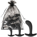 AnalXtacy Three curved BUTT PLUG silicone anal trainer Set - image 4