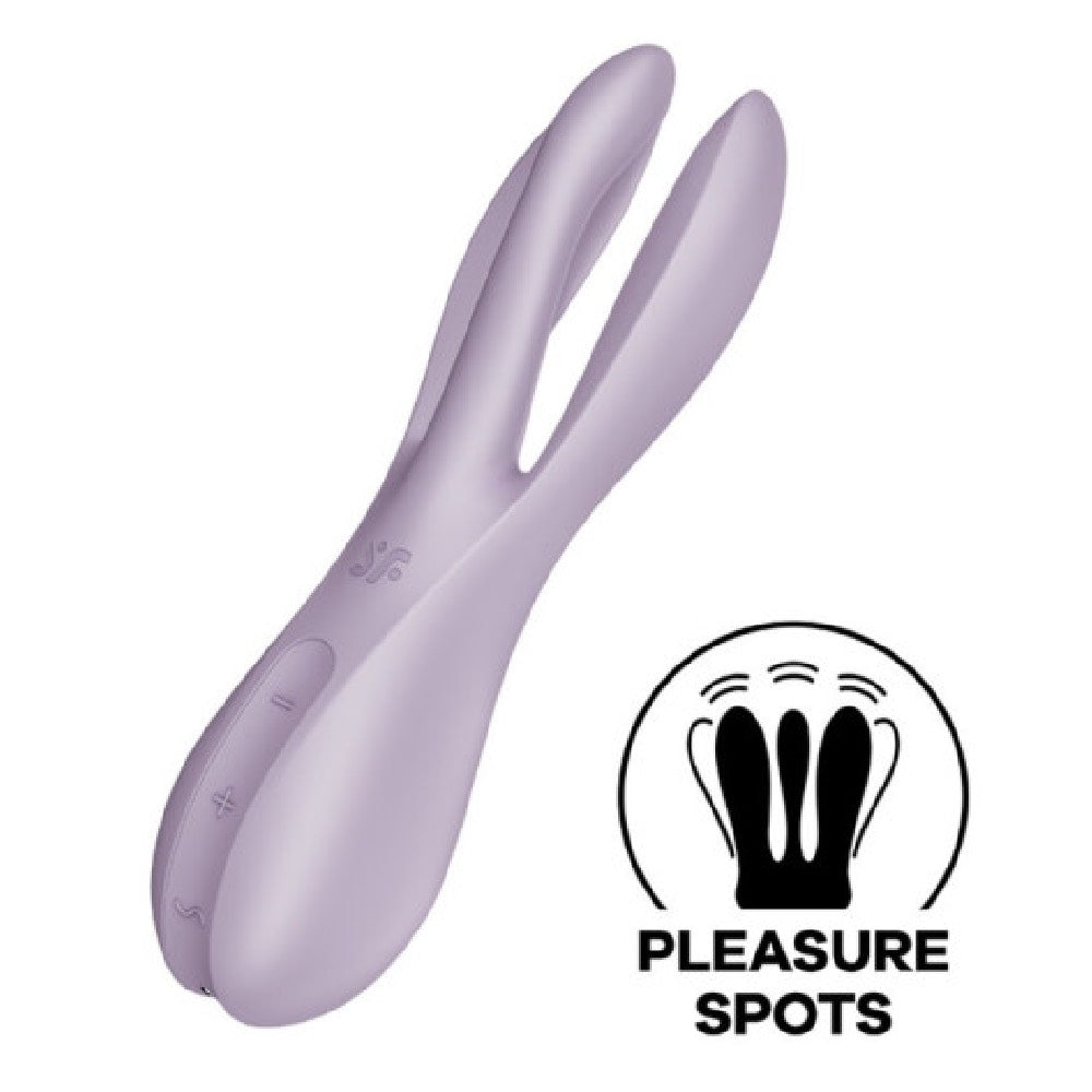 Satisfyer Threesome 2 Violet Vibrator Δευτερεύουσα εικόνα προϊόντος