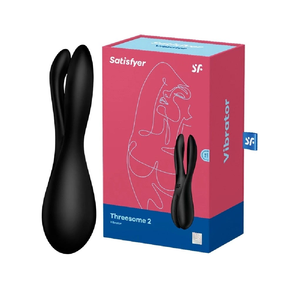 Satisfyer Threesome 2 Black Vibrator Κύρια εικόνα προϊόντος