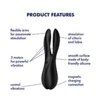 Satisfyer Threesome 2 Black Vibrator - image 3