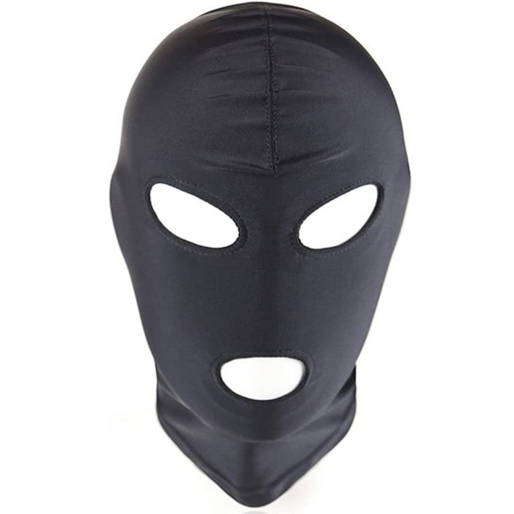 Naughty Toys Black Three Holes Bondage Hood LARGE Κύρια εικόνα προϊόντος