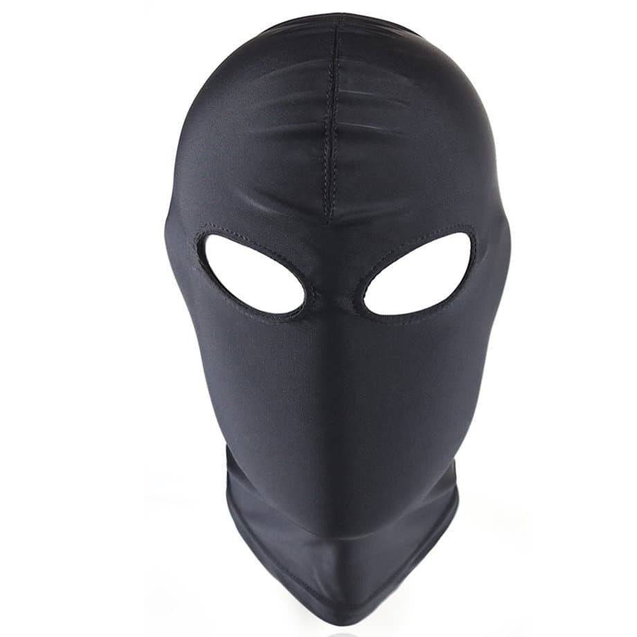 Naughty Toys Black Two Holes Bondage Hood SMALL