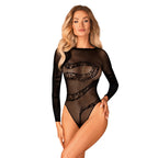 Plus size Obsessive B137 Crotchless Teddy Black
