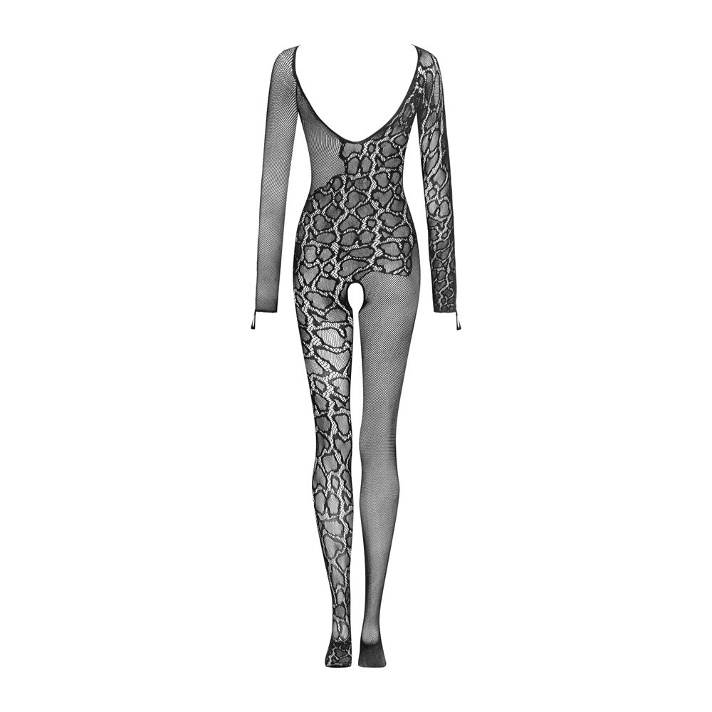 Obsessive G326 Bodystocking with Long Sleeve Black O/S - image 2