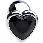 MEDIUM Heart Base Metal butt plug Black 8 X Ø 3.4 cm - image 5