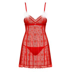 Plus Size Obsessive Claussica Babydoll Red