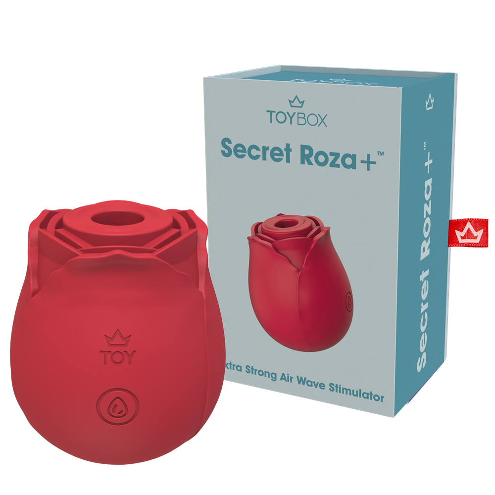 TOYBOX Secret Red Roza Plus Air Wave Clitoral suction stimulator