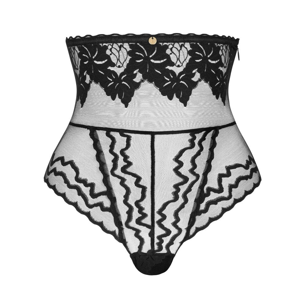 Plus Size Obsessive Arienna Translucent Panties Black Κύρια εικόνα προϊόντος