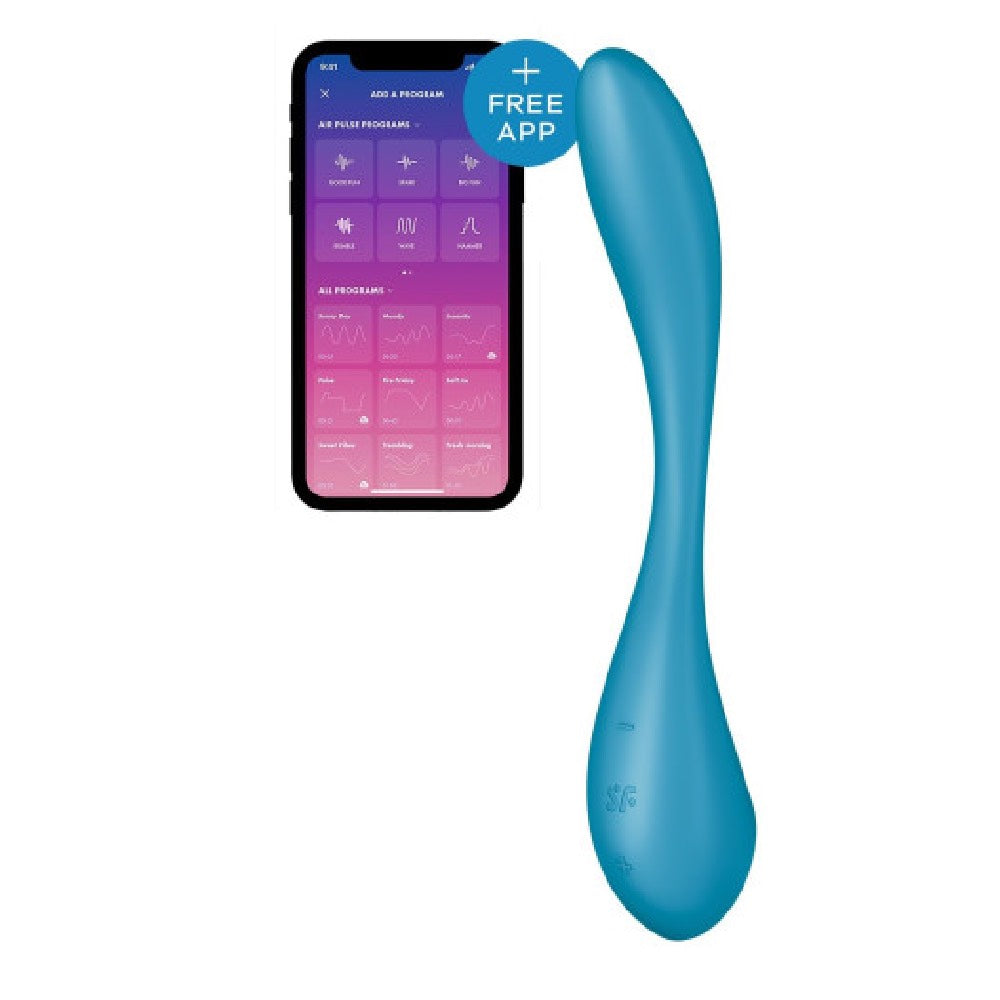 Satisfyer G Spot Flex 5+ Flexible Mutlivibrator Blue Κύρια εικόνα προϊόντος