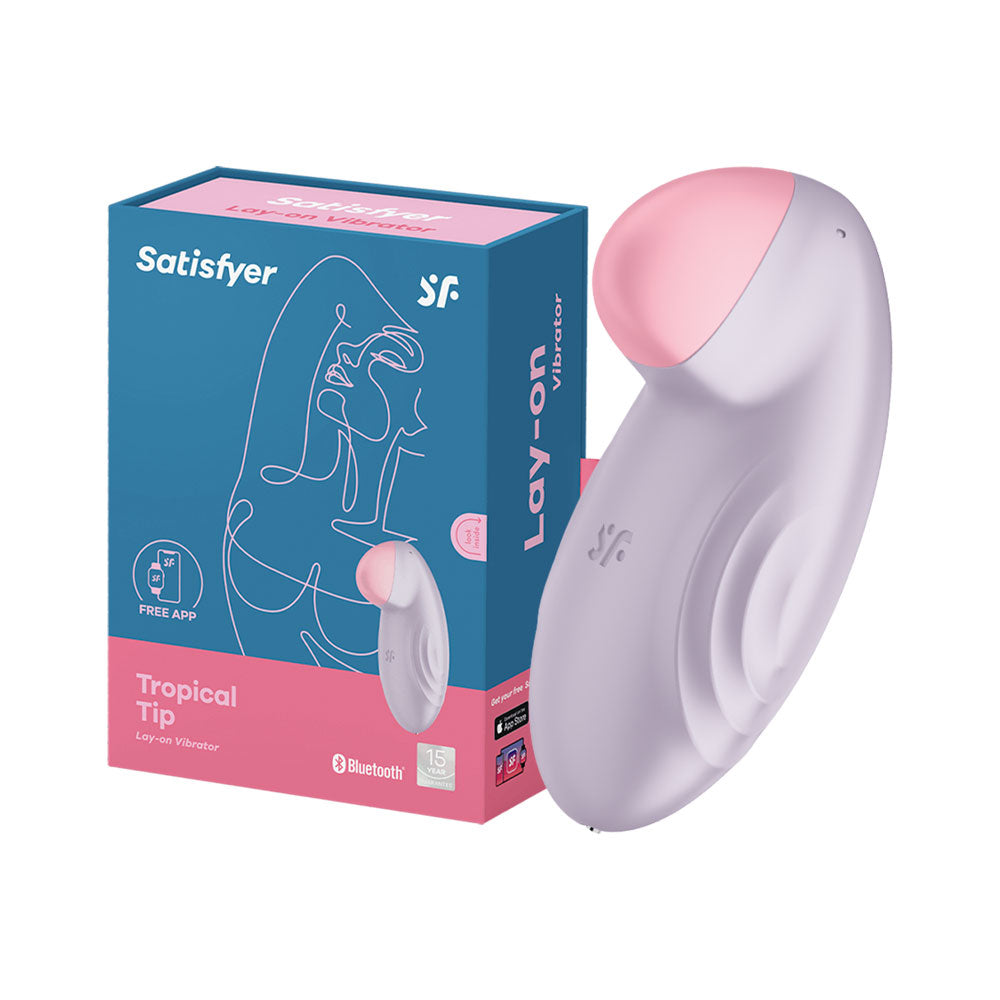 Satisfyer Tropical Tip Clitoral Vibrator Light Lilac Κύρια εικόνα προϊόντος