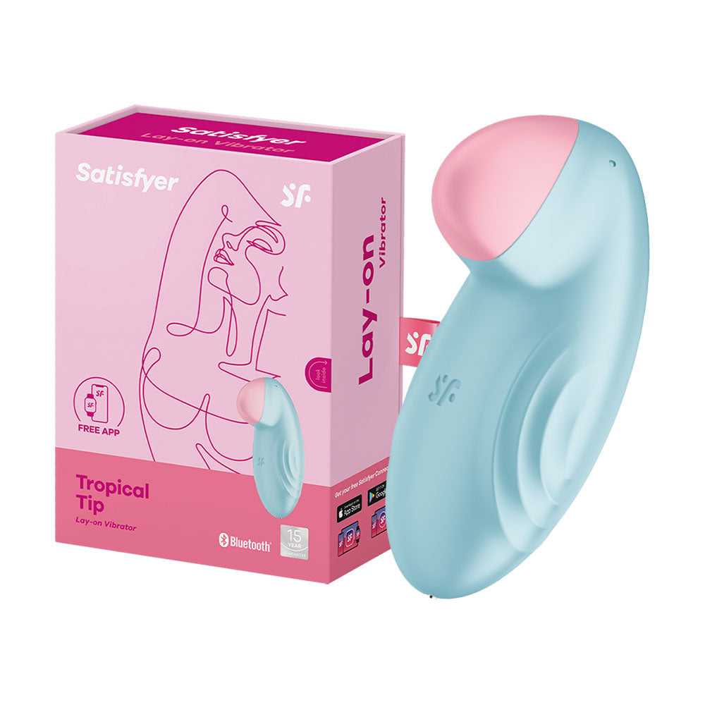 Satisfyer Tropical Tip Clitoral Vibrator Light Blue Κύρια εικόνα προϊόντος
