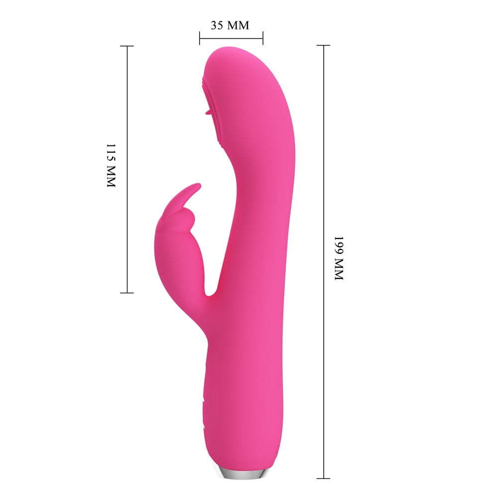 Pretty Love Rachel Licking clit rabbit Vibrator 19 X 3.5 cm