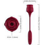 TOYBOX Clitoral suction Rose Thrusting bullet Vibrator