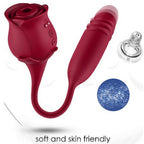 TOYBOX Clitoral suction Rose Thrusting bullet Vibrator
