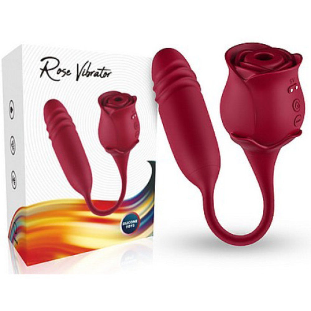 TOYBOX Clitoral suction Rose Thrusting bullet Vibrator Κύρια εικόνα προϊόντος