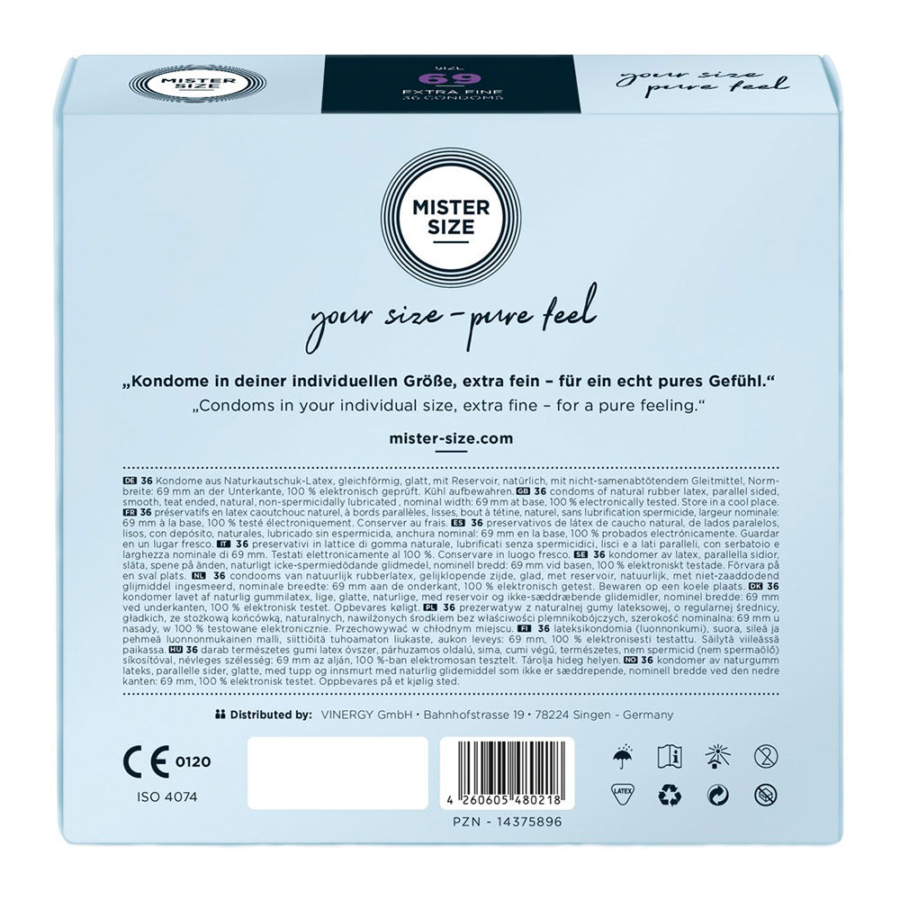 Mister Size 69 mm condoms 36 pieces