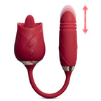 Rose Silicone Clitoral Stimulator with Vibrating Tongue - image 2
