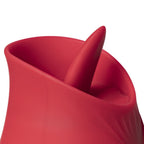 Rose Silicone Clitoral Stimulator with Vibrating Tongue - image 3