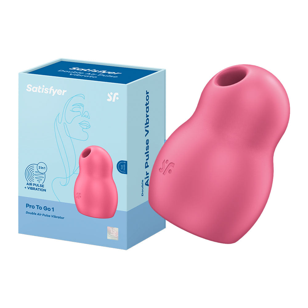 Satisfyer Pro to Go 1 Air Pulse Vibrator Red Main image