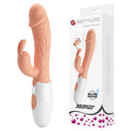 Pretty Love Easter Bunny dildo vibrator with two motors 19 cm - image 3