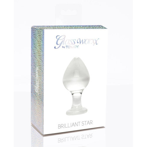 Brilliant Star Glass Butt Plug 9 X 4 cm Δευτερεύουσα εικόνα προϊόντος