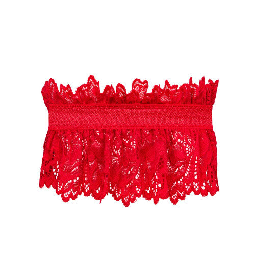Obsessive Amor Cherris seductive garter O/S red - image 4